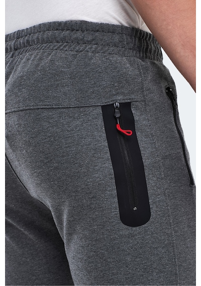Slazenger Ofer In Erkek Fermuar Cepli Koyu Gri Eşofman Altı Koyu Gri