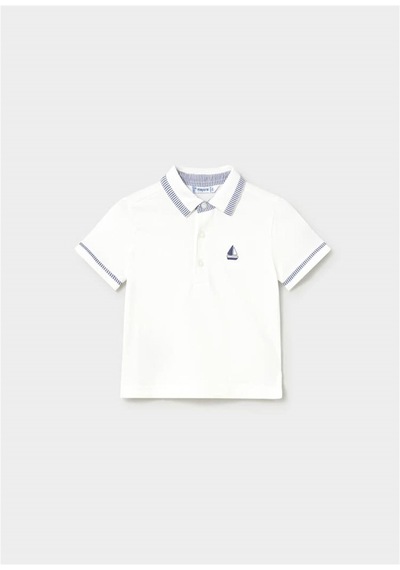 Mayoral Erkek Bebek Polo Yaka Tişört Beyaz 1107
