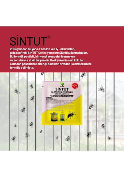 8 Adet 25gr Sintut Karasinek Tuzağı İçin Çekici Yem / 200 Gr