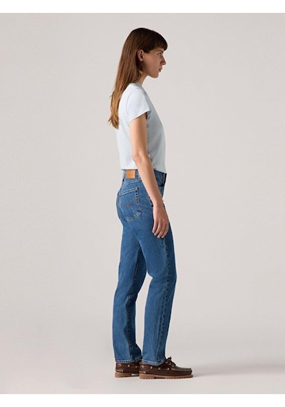 Levi's 724 High Rise Straight Kadın Jean Pantolon - Mosey Mid Stone-14273 Indigo