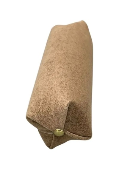 Yerli Üretim Süet Kumaş Sütlü Kahve Renk 20 Cm Rulo Takı Yastığı Çok Renkli