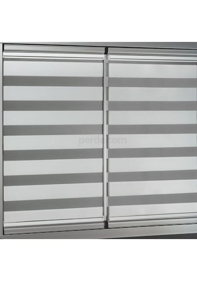 Sürgülü Cam Ve Balkon Camı Perdesi Yapıştırmalı Zebra Güneşlik Çok Renkli