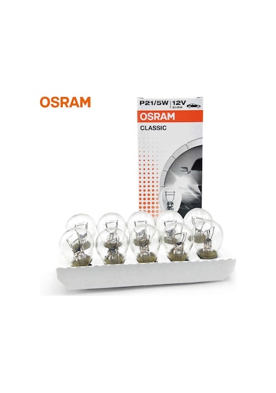 Osram Park Stop Ampulü Çift Duylu 12V P21 5W Kutu 10 Adet