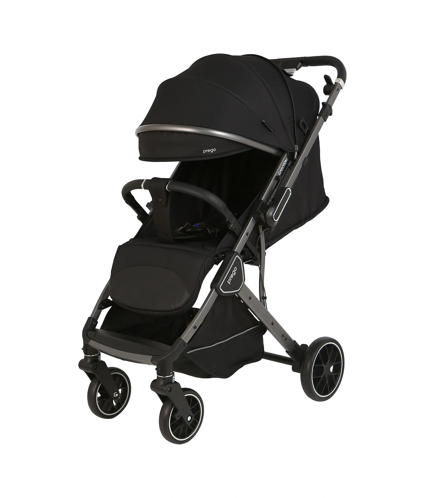 Prego Canyon Koldan Çift Yönlü Kabin Boy Bebek Arabası Siyah
