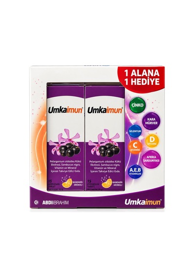 Umkaimum Takviye Edici Gıda 1 Alana 1 Bedava 15+15 Efervesan Tablet