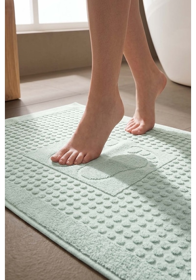 Zivra Mint %100 Pamuk Ayak Havlusu - 50x70 Cm Yeşil