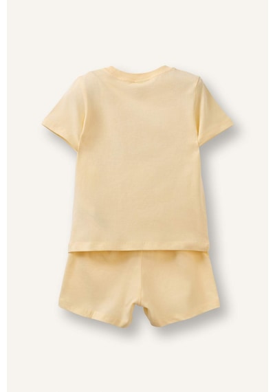 Defacto Hayvan Desenli 2li Pijama Takımı Erkek Bebek G8864a526smyl522 Sarı-yl522