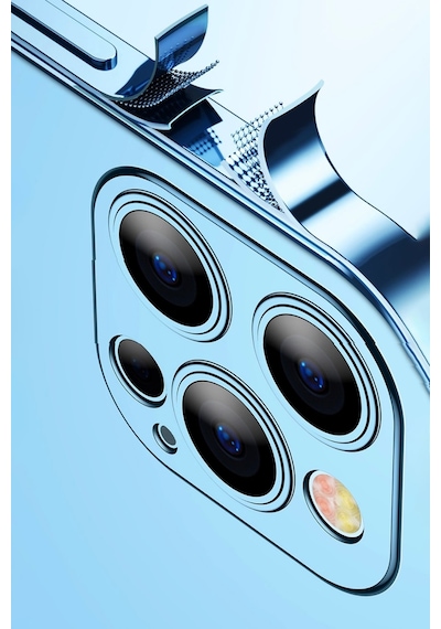 Apple Uyumlu iPhone 11 Pro Kılıf Kamera Lens Korumalı Parlak Silikon Kapak Ryc/razer Lens - Mor Mor