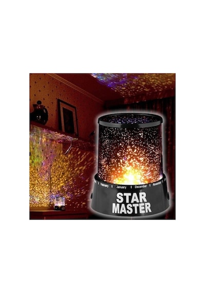 Star Master Yıldızlı Gökyüzü Projeksiyon Gece Lambası Beyaz
