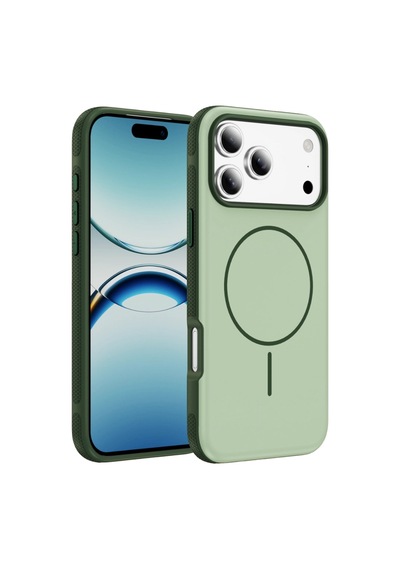 Joko Apple iPhone Uyumlu 17 Pro Neksa Magsafe Kapak - Yeşil Renkli