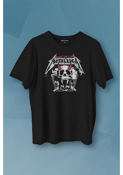 Metallica Baskılı Tişört Unisex T-shirt 001