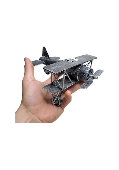 El Yapımı Retro Vintage Boeing 40a Metal Uçak Modeli Maket Biblo Özel Gün Hediyesi Vitrin Ofis Süsü