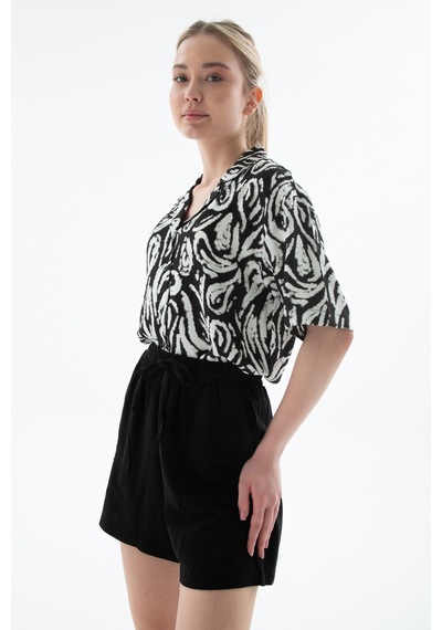 Fashion Friends Bayan Short 25y0606k1 Siyah Siyah