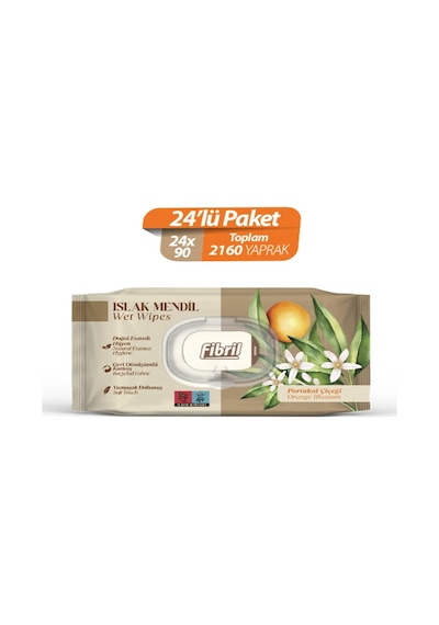 Fibril Portakal Çiçeği Kokulu Islak Mendil 24 x 90 2160 Yaprak