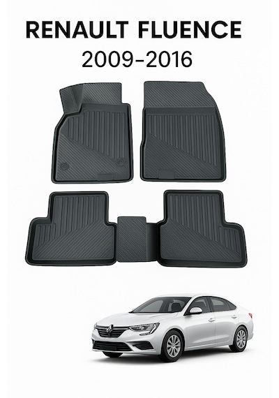 Renault Fluence 2009-2016 Uyumlu 3d Oto Paspas Premium
