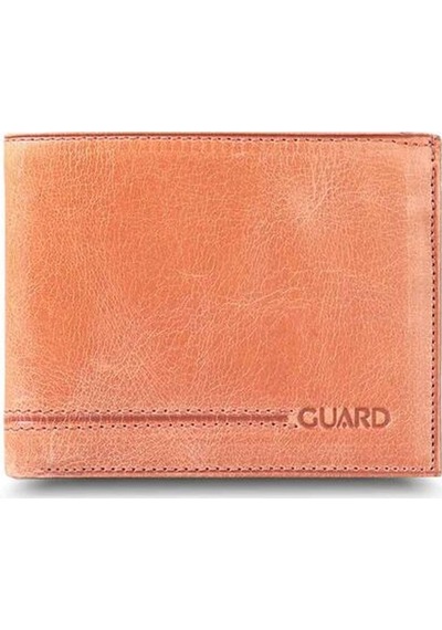 Guard Antik Taba Klasik Deri Erkek Cüzdanı Taba
