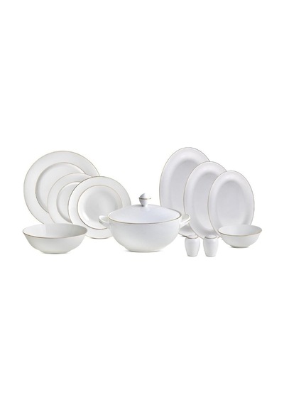 Aryıldız Ardini Bone China 60 Parça Yemek Takımı Altın