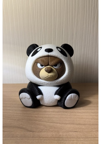 Sevimli Panda Kostümlü Huysuz Ayıcık Figür / Anahtarlık Dekoratif Mini Oyuncak & Hediye