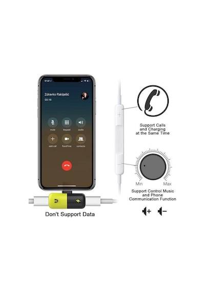 Lightning Soket Kulaklık Şarj Çevirici Dönüştürücü Adaptör
