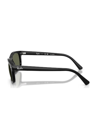 Ray-ban Rb 2224 90158 60 Unisex Polarize Dikdörtgen Siyah Kemik Güneş Gözlüğü Siyah