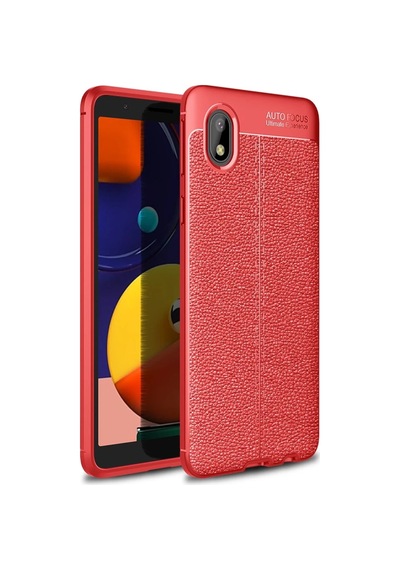 Samsung Galaxy A01 Core Uyumlu Kılıf Auto Focus Kapak - Kırmızı