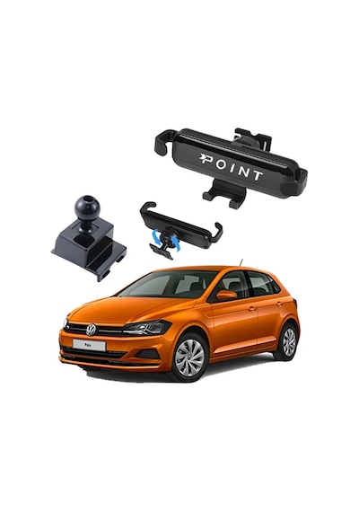 Vw Polo Araca Özel Cep Telefon Tutacağı Robotik Oynar Başlıklı 2018 - 2024 Arası Profesyonel Ürün Siyah