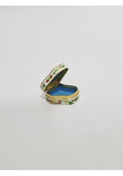 Antika Cloisonne Minyatür Kutu 3,5x3,1cm 106