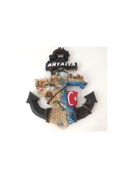 Biblo Çapa Ayaklı Biblo Obje Antalya Turizm Bayrak Gezi Tatil Masa Duvar Süsü