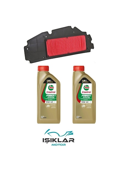Sym Gts250 Castrol Yağ Ve Hava Filtre Bakım Seti Bs0027