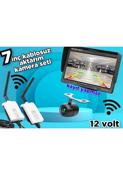 7'' Monitör Kablosuz Görüntü Aktarıcı Kelebek Kamera Hazır Set