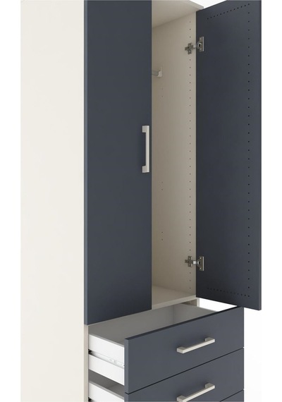 Hyperion Dolap Tek Raflı 3 Çekmeceli Tek Askılı 60x44x182 Ayt... Aytaşı