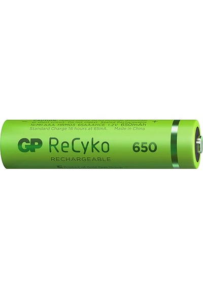 AYT Ticaret HT-101 GP RECYKO 650 MAH R03 AAA ŞARJLI 2Lİ İNCE KALEM PİL GP65AAAHCE-2EB2 (GPRHCH63E000)