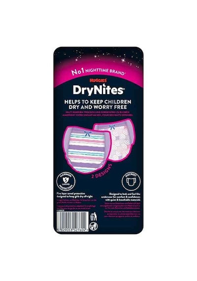 Huggies Drynites Gece Külodu Kız 8-13 Yaş 30-48 Kg 6 Paket 54 Adet 6'lı