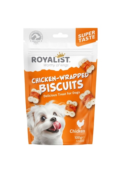 Tavuk Eti Sarmallı Köpek Ödül Bisküvisi- 100 G.