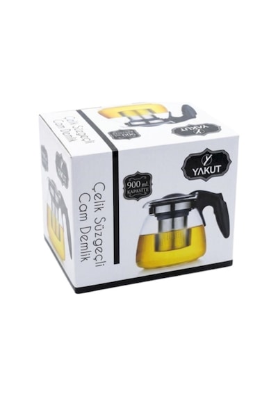 Kiwi Ktm-2907 Çay Makinesi İle Uyumlu Çelik Süzgeçli Cam Demlik - 900 Ml