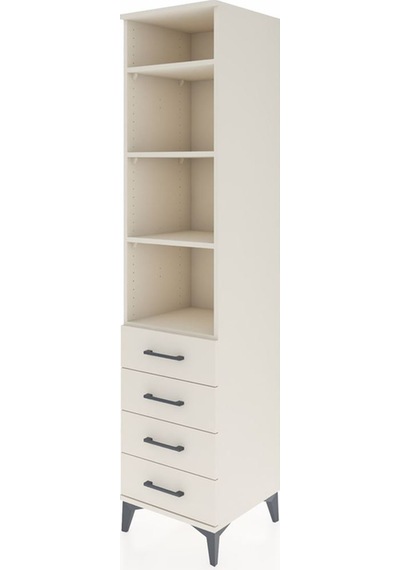 Hyperion Dolap 4 Raflı 4 Çekmeceli 44x44x195 Aytaşı-aytaşı Aytaşı