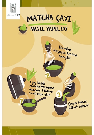 Limon Aromalı Matcha Tozu 25g, Lemon Matcha Powder