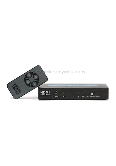 Dark Full Hd 4 Giriş 1 Çıkışlı Uzaktan Kumandalı 4K Destekli Hdmı