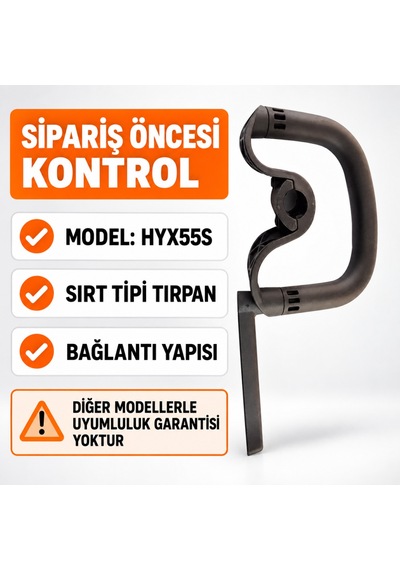 Hyx55s Sırt Tipi Hyundai Benzinli Tırpan Pilot Tutma Kolu