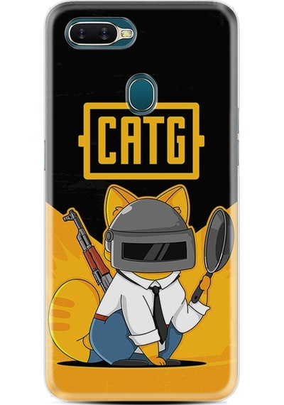 Oppo A5S Kılıf Desenli Cat G 1677