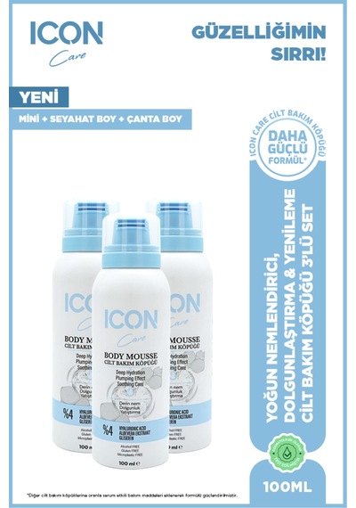 Cilt Bakım Köpüğü Hyaluronic Acid 100 Ml- 3'lü