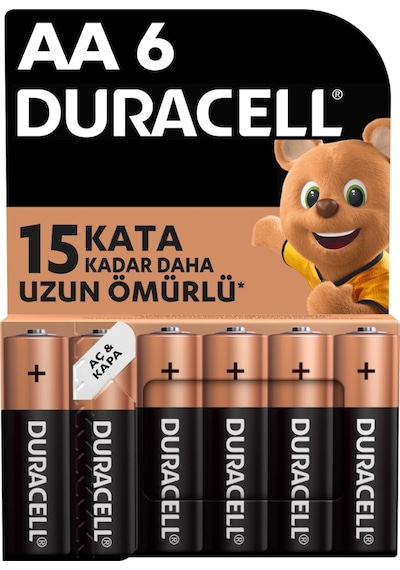 Duracell AA Kalem Pil 6'lı