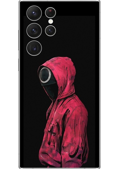 Samsung Galaxy S22 Ultra Uyumlu Şeffaf Kılıf Squid Game Tasarımlı