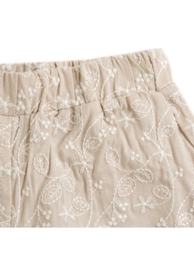 Chicco Kız Bebek Uzun İşlemeli Pantolon 09101688000000 000061 Bej