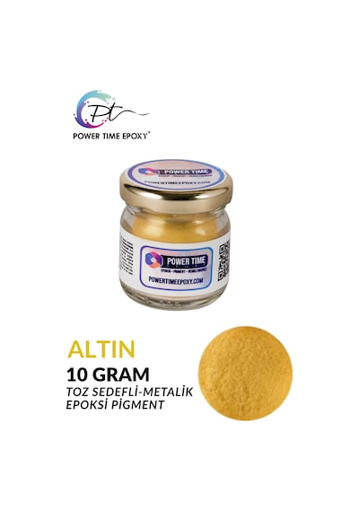 Sedefli Metalik Toz Pigment Boya / Altın Gold / Epoksi Için