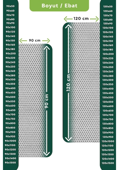 Kaydırmaz Gri Bal Petek Paspas Yolluk En:90cm