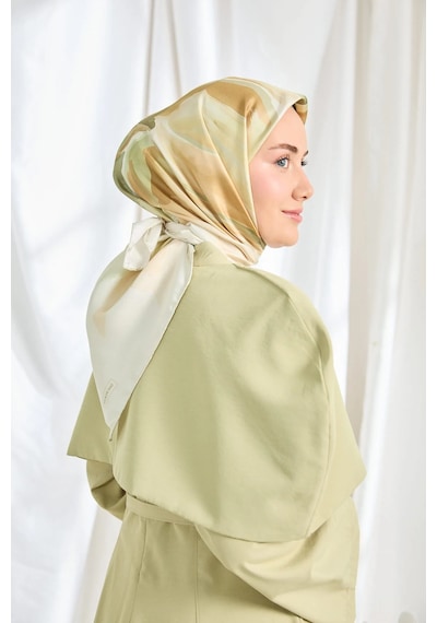 Silk Home %100 Twill İpek Eşarp S545 Yeşil