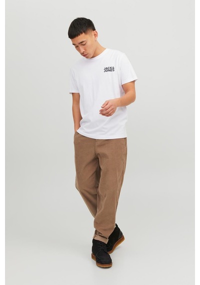 Jack & Jones  Jjecorp Logo Tee Ss O-Nec Beyaz Erkek Kısa Kol T-Shirt 000000000101927694