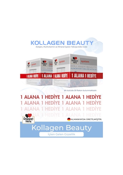 Doppelherz System Kollagen Beauty 30 X 25 Ml Flakon 1 Alana 1 Bedava
