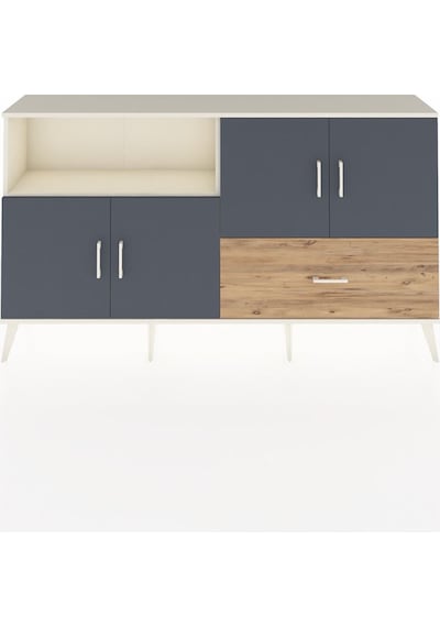 Arges Konsol 4 Raflı Tek Çekmeceli 4 Kapaklı 176x30x99 Aytaşı-ant Aytaşı-antrasit/çam Arges Konsol 4 Raflı Tek Çekmeceli 4 Kapaklı 176x30x99 Aytaşı-ant Aytaşı-antrasit/çam